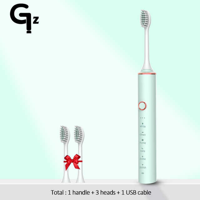 2022 Sonic Electric Toothbrush ipx7 Adult Timer Brush 18 Mode USB Charger Rechargeable Tooth Brushes Replacement Heads Set