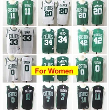 Женская футболка Boston Gordon hayard Kyrie Al Horford Jayson Tatum Jaylen коричневый Пол Пирс Кевин Гарнетт Рей Аллен