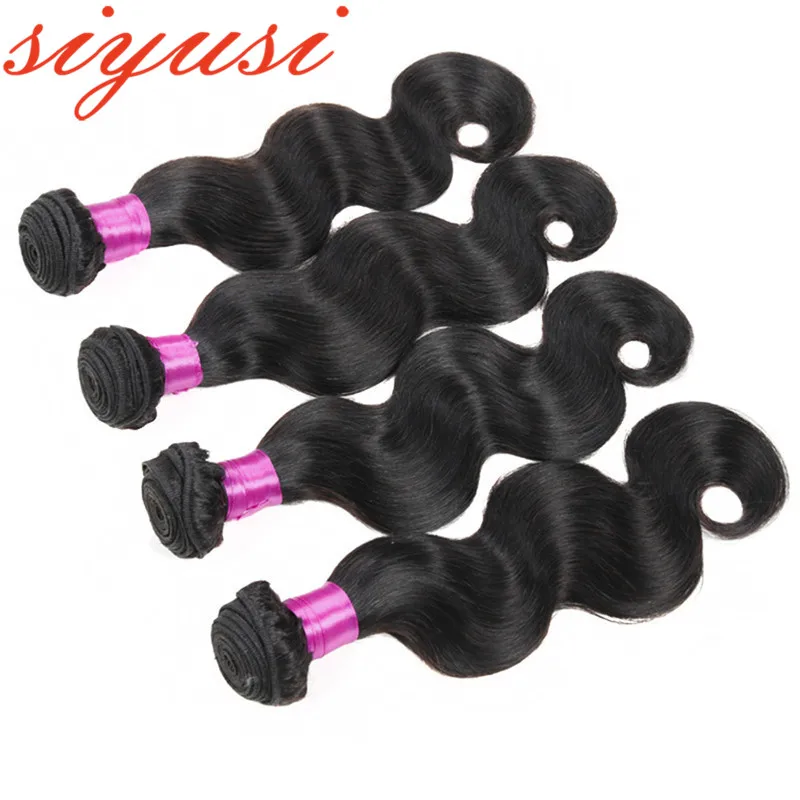 

Indian Human Hair Body Wave Bulk Bundles 8-28inch Long Hair 3&4 Bundles Deal Real Hair Extension Natural Color Vendors wholesale