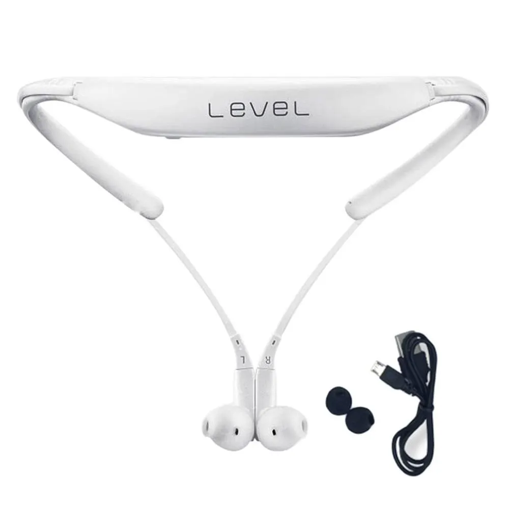 White Bluetooth 4,1, наушники-вкладыши, уровень U, наушники с шумоподавлением, беспроводные наушники для шеи, наушники с поддержкой A2DP HSP HFP - Цвет: White