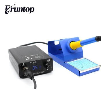 

Quick Heating 72W 220V INPUT T12-D soldering station electronic welding iron T12 OLED Digital Soldering Iron