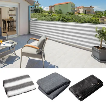 

0.9x5m Anti-UV Net Parasol Home Yard Balcony Fence Safety Net Plant Cover Sunscreen Sunscreen Cream Sun-shading Cloth