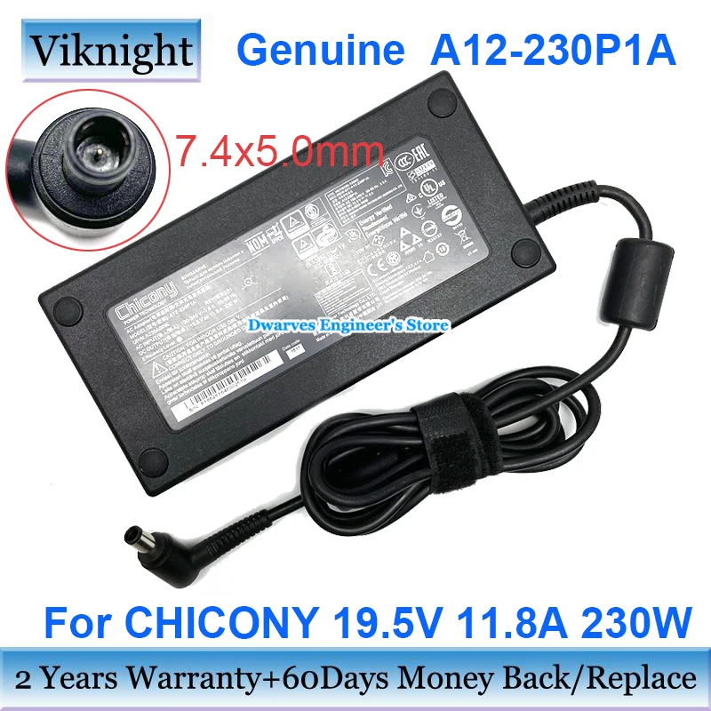 정품 A12-230P1A 19.5V 11.8A CHICONY 충전기 MSI GT72SG752VY GE63VR 7RF GE63 ...