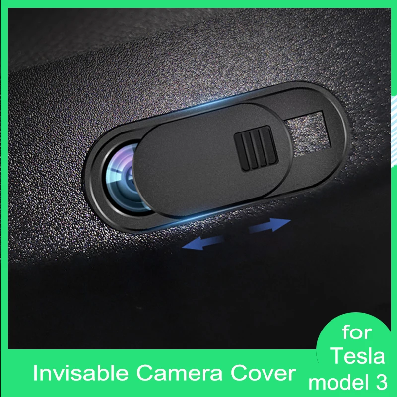 

Matt Black ABS Car Camera Cover Sticker for Tesla Model 3 Durable Thin Webcam Privacy Cover Invisable Covers Accessories