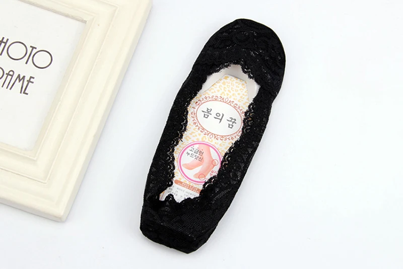 Женские кружевные носки Harajuku Нескользящие Женские Бесшовный носок Модные носки-лодочки 5 пар/лот# F