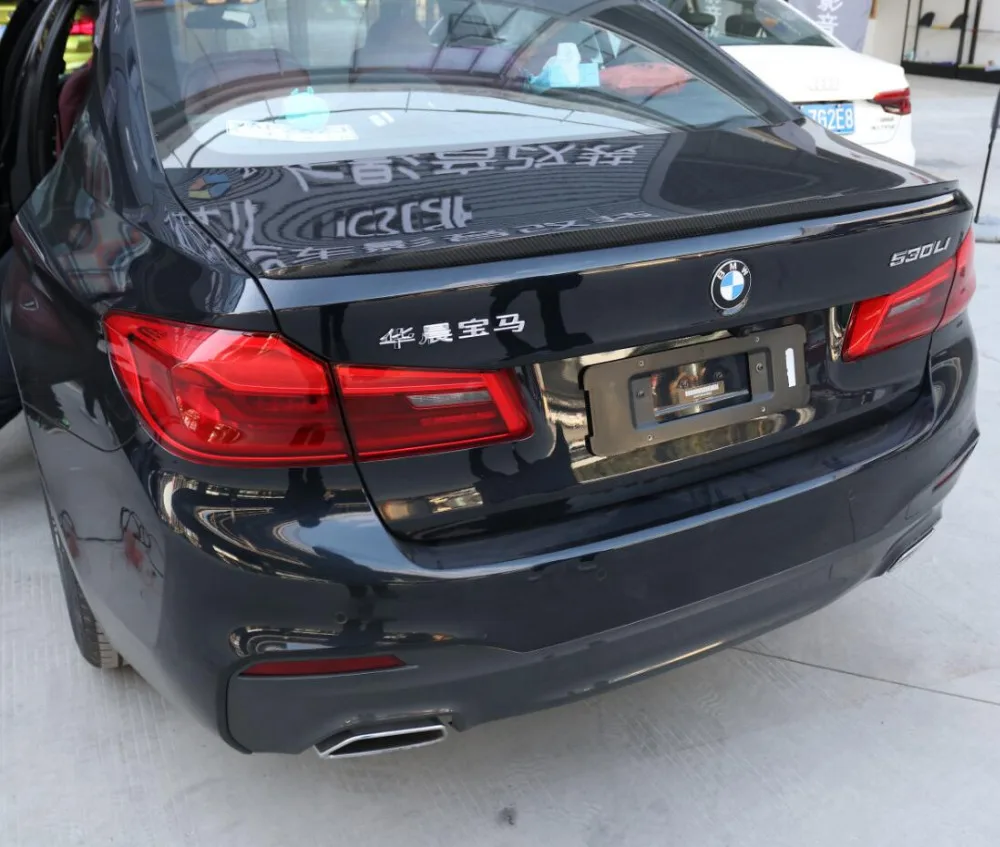 

Carbon Fiber Car Rear Wing Trunk Lip Spoilers Fits For 18-19 BMW 5 series G30 G38 2018 2019