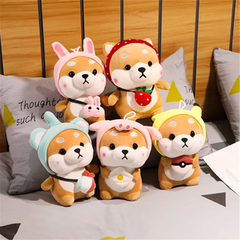 

1PC28/38/48cm cute Welsh Corgi dog plush toy pig rabbit Pikachu elephant animal toy doll child child baby Christmas gift high qu