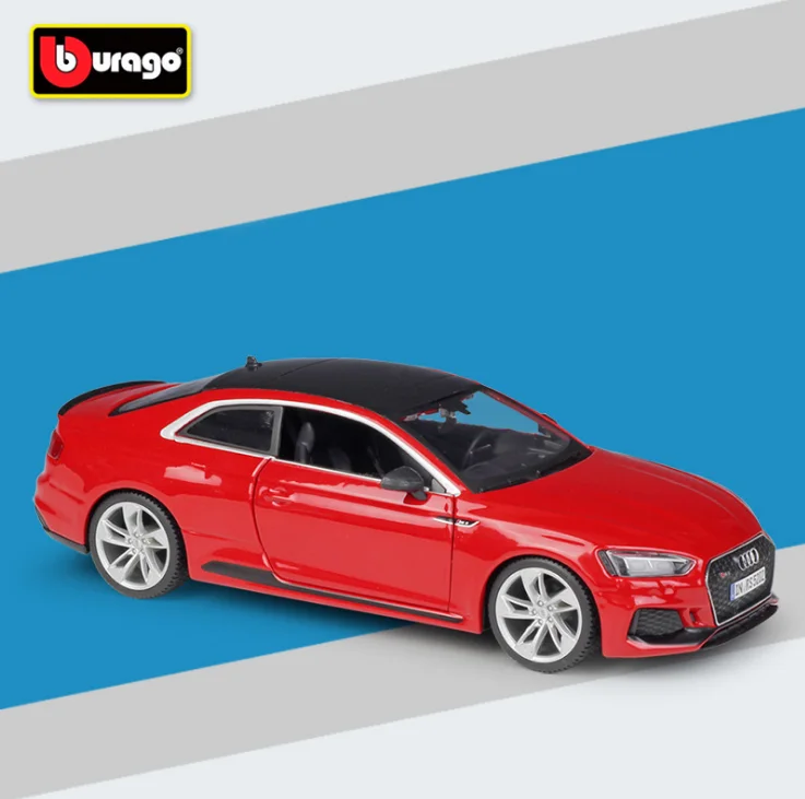 Bburago 1:24 Audi RS5 купе спортивный автомобиль статическое моделирование литья под давлением сплав модель автомобиля для детей игрушки