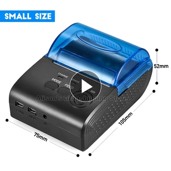 

58mm Bluetooth Thermal Receipt Printer for Android IOS phone Windows Receipt Printer POS Printer Mobile device printing