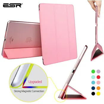 

ESR Case for iPad Air 5 Cover PU Transparent Back Cover Light Weight Trifold Smart Cover Case for iPad Air 5 Case Yippee Color