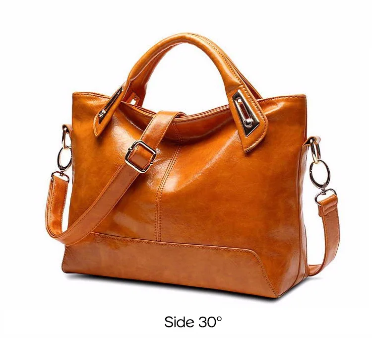 Oil Wax Leather Luxury Handbags Women Bags Designer Women's Shoulder Bag WOMEN's Handbags Famous Brand Woman Bags Luxury Tote