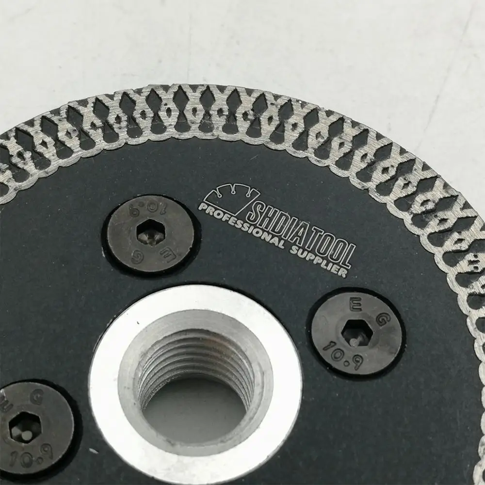 DIATOOL 2 pcs 75mm Hot pressed mini mesh turbo rim diamond engraving saw blades with removable M14  flange