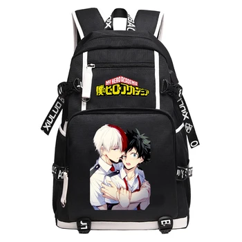 

My Hero Academia Anime Bookbag Nylon School Bags for Teenage Girls Waterproof Travel Bagpack Bakugou Katsuki Men Backpack