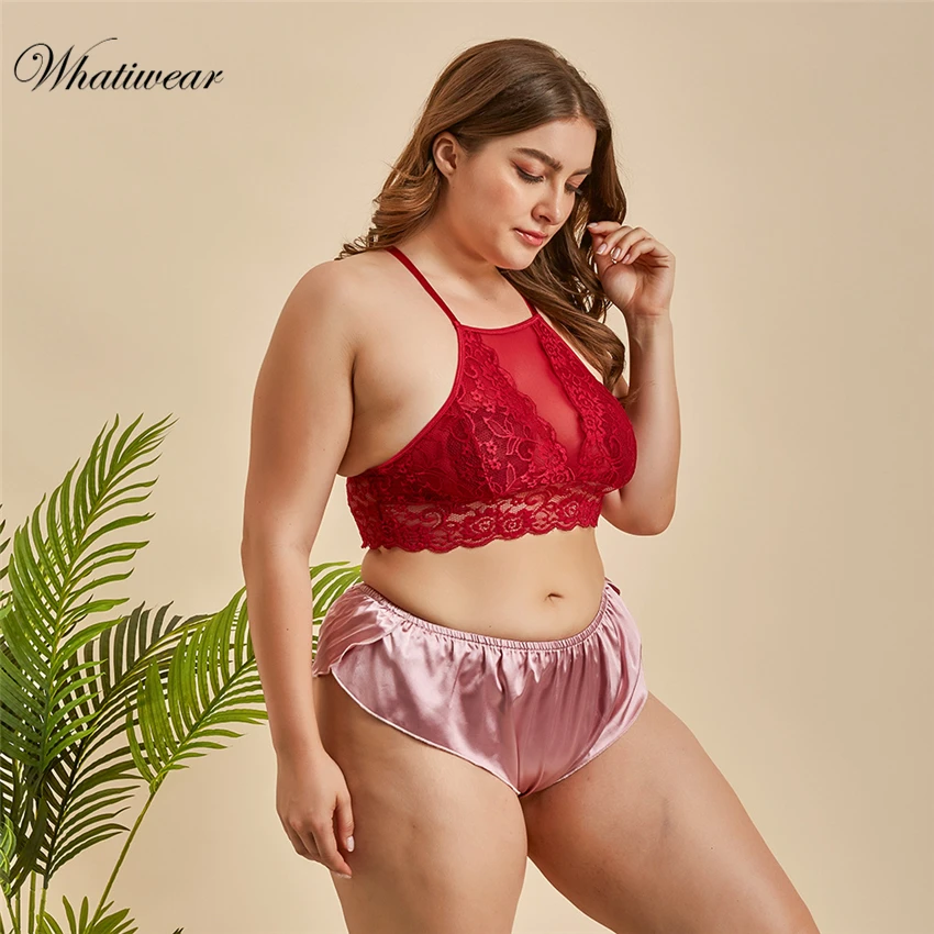 Whatiwear размера плюс цветочные кружева чокер укороченный топ женский сексуальный бюстье бюстгальтер большой размер Bralette Обрезанные Cami Жилет летние короткие топы
