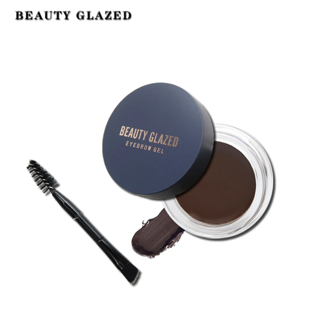 

BEAUTY GLAZED Professional Eyebrow Gel 5 Colors High Brow Tint Makeup Eyebrow Brown Eyebrow Gel With Brow Brush Tools