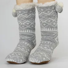 Sunny everest/ г. Новые мужские тапочки зимние жаккардовые шерстяные нескользящие носки-тапочки Семейные шерстяные домашние теплые кашемировые 39-42 43-44