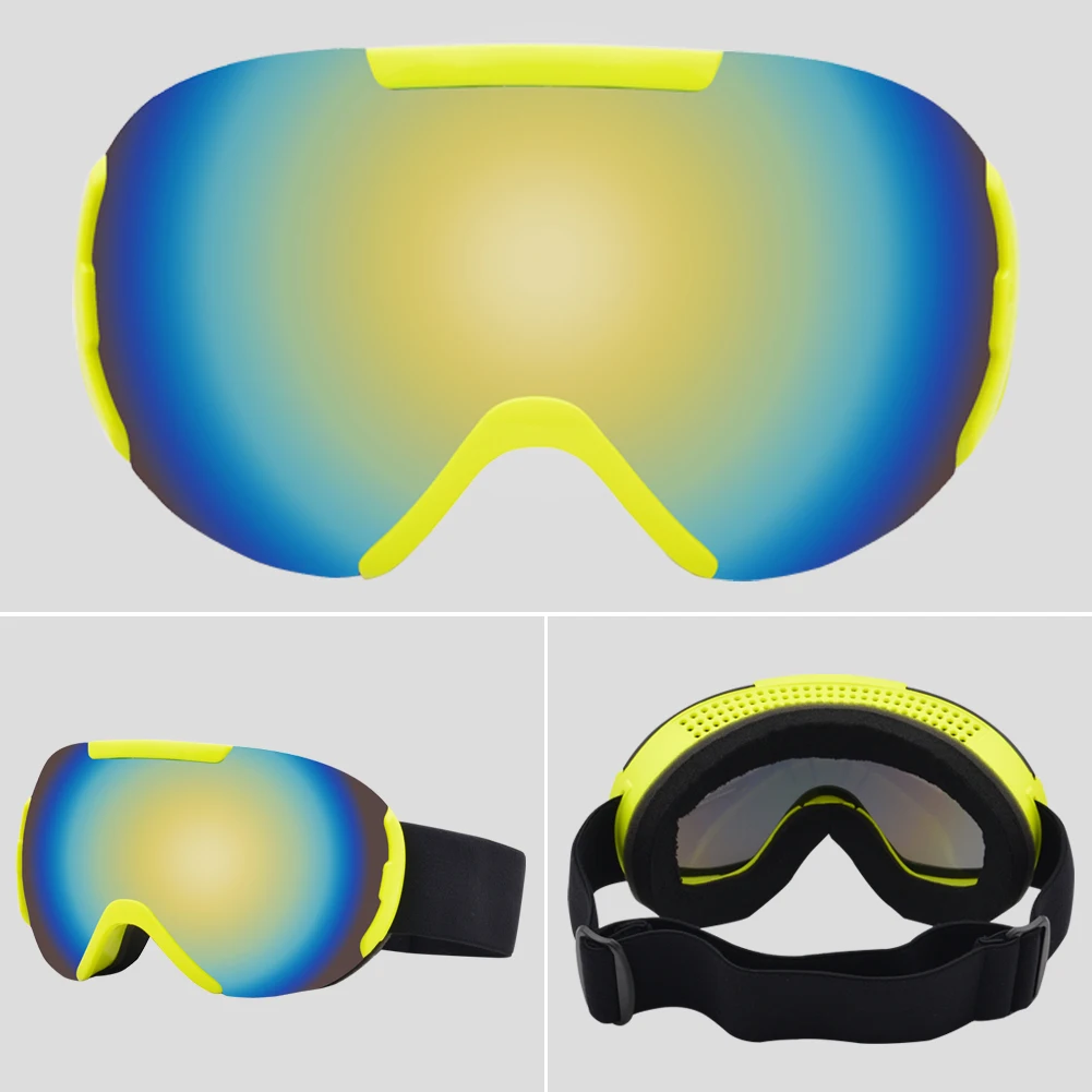 Лыжные очки UV400 защита сноуборд очки Анти-туман большой Лыжная маска очки снег снегоход Мужчины Женщины Катание на лыжах Спорт на открытом воздухе