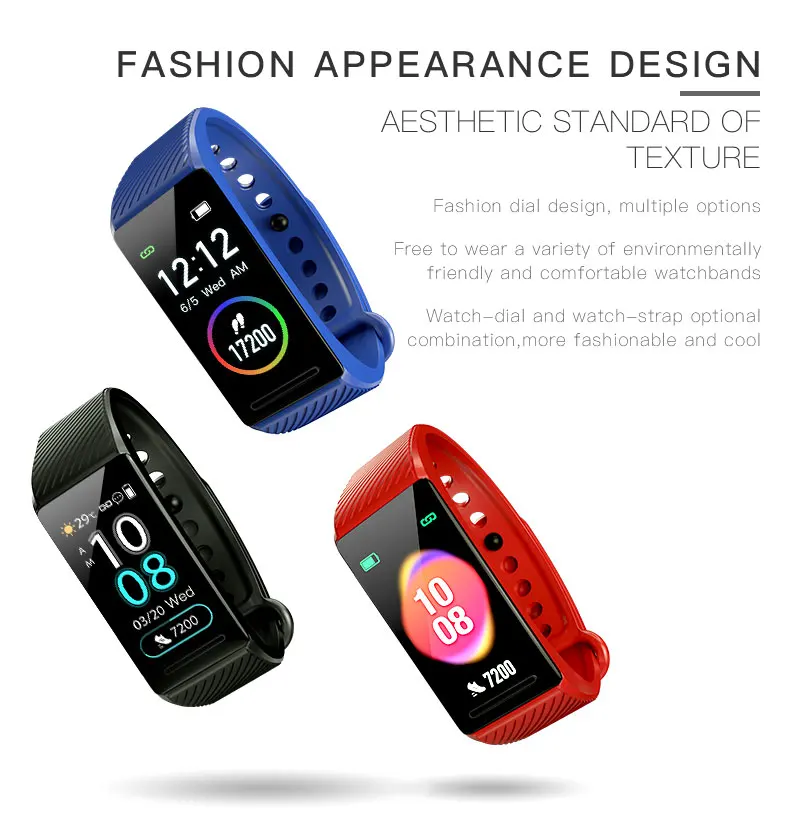 Bluetooth Smartwatch Водонепроницаемый Смарт Браслет для измерения кровяного давления сердечный ритм активности фитнес Смарт-браслет для мужчин и женщин Смарт-часы