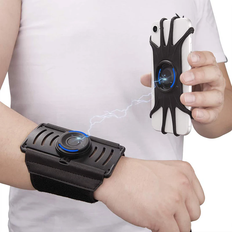 Running Phone Wristband Rotatable Wrist Strap Jogging Arm Band for iPhone Samsung Huawei DU55