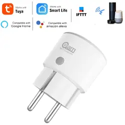 НЕО Coolcam Smart Plug Wi Fi разъем 3680 Вт 16A мощность мониторинга энергии таймер ЕС выход голос Управление по Alexa Google IFTTT