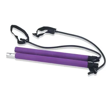 

Multifunctional Pilates Fitness Stick Exercise Pilates Bar Kit Resistance Band Pilates Stick Toning Bar