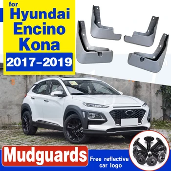 

4PCS Black ABS Mud guard Dirt Fender Cover Exterior Molding Trim Car Styling Accessories For HYUNDAI ENCINO KONA 2017 2018 2019