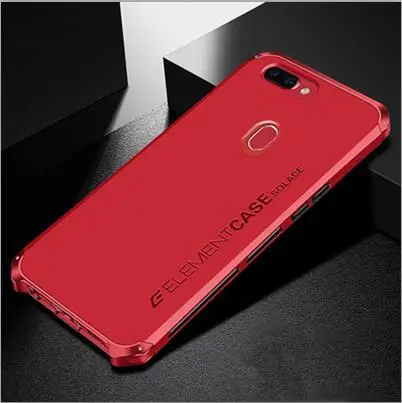 All Red Металлический каркас телефона чехол для OPPO R11S тонкий жесткий алюминиевый Гибридный ПК корпус для OPPO R11 S чехлы для OPPOR11S Funda - Цвет: All Red