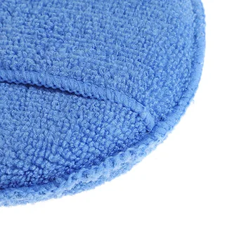 

10pcs Blue Sponges Car Waxing Microfiber Applicator Cleaning Pads Decor