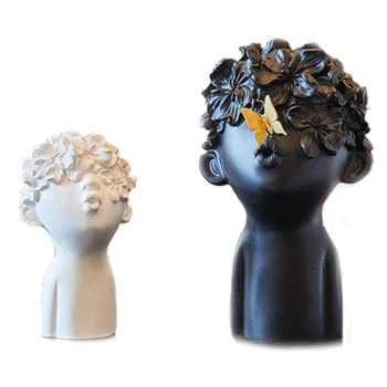 

Resin Figurines Cute Boy Sculpture Home Furnishing Decoration Crafts Coffee Bar Living Room Ornaments