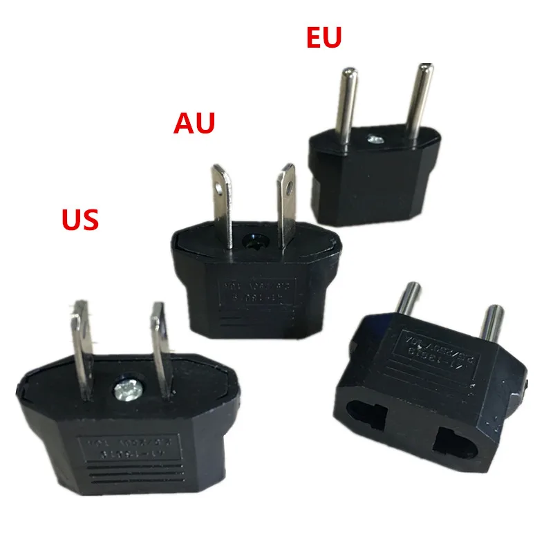 100 шт. Универсальный US EU AU Plug USA Euro Europe Travel настенный адаптер для зарядного