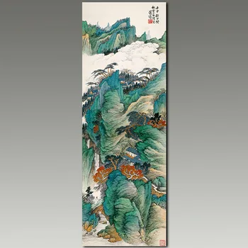 

Exquisite retro (green landscape) painting core