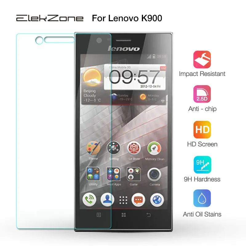 3 шт. 9h HD Закаленное стекло пленка для Lenovo K900 защита экрана защитное 2.5D