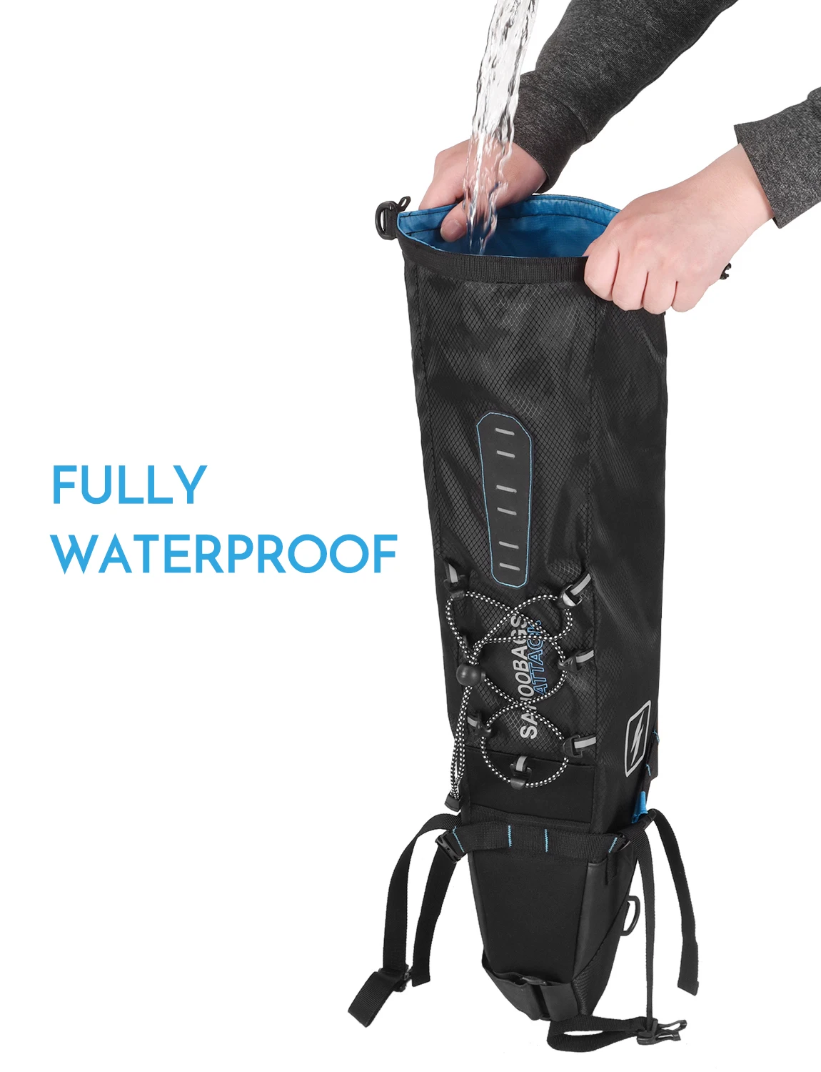MTB Mountain Bike Tail Bag Waterproof Bike Saddle Bag 3-10L Large-capacity Cycling Storage Pack Bicycle Seat Bag