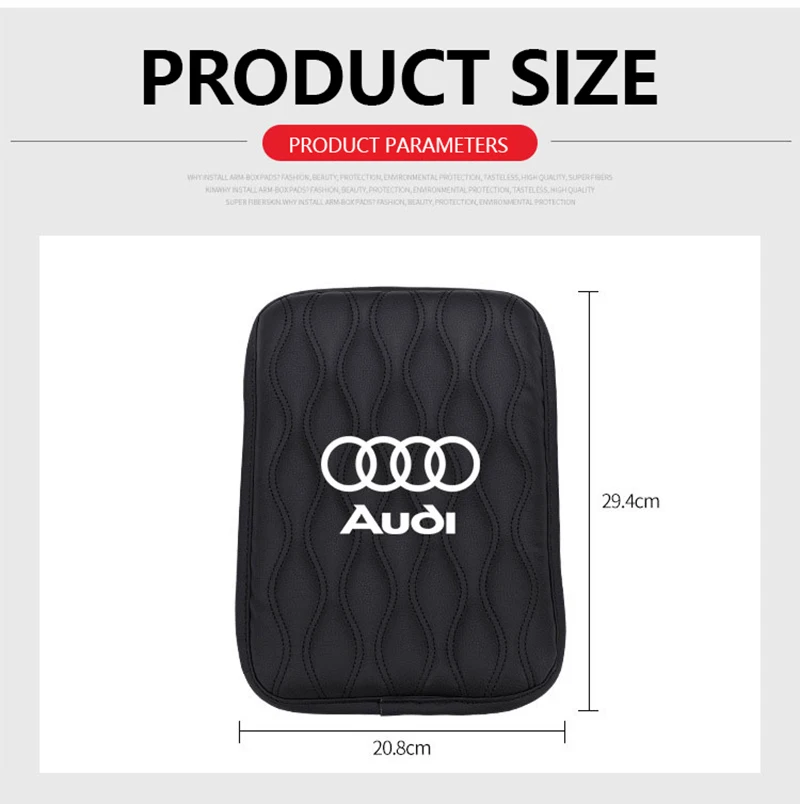 1 шт для Audi b5 b6 b7 b8 A3 A4 A4L A5 A6L C5 C6 RS4 RS5 Q3 Q5 Q7 TT автомобильный подлокотник для автомобиля центральной консоли подлокотник сиденья коробка Pad