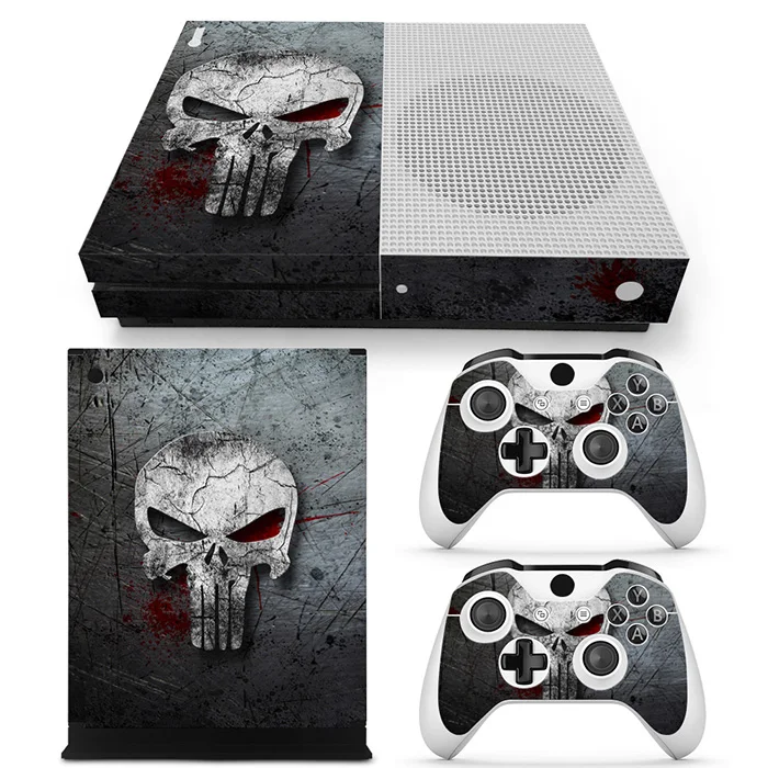 Дизайн черепа для X box one s Наклейка на консоль и 2 контроллера наклейка XBO ONE S