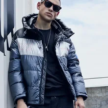 Зимняя куртка мужская Парка мужская Толстая теплая куртка мужская зимняя куртка зимняя парка Hombre принт с капюшоном водонепроницаемая Abrigo hombre