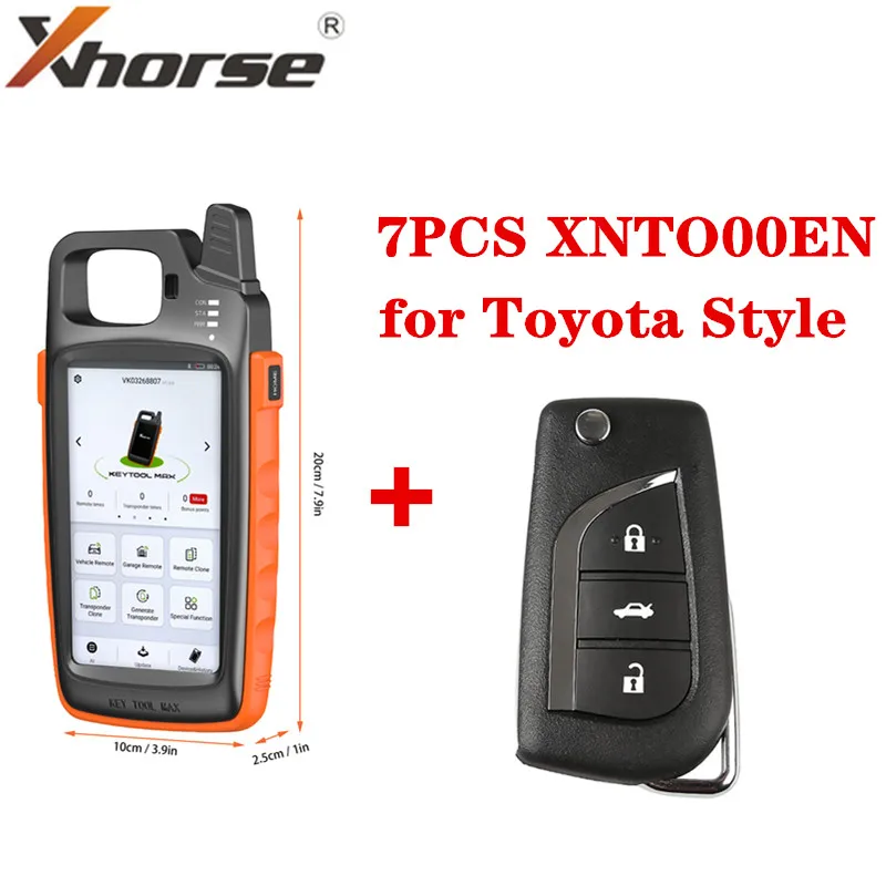 7 шт. XNTO00EN беспроводной универсальный дистанционный ключ для Toyota Стиль 3 кнопки