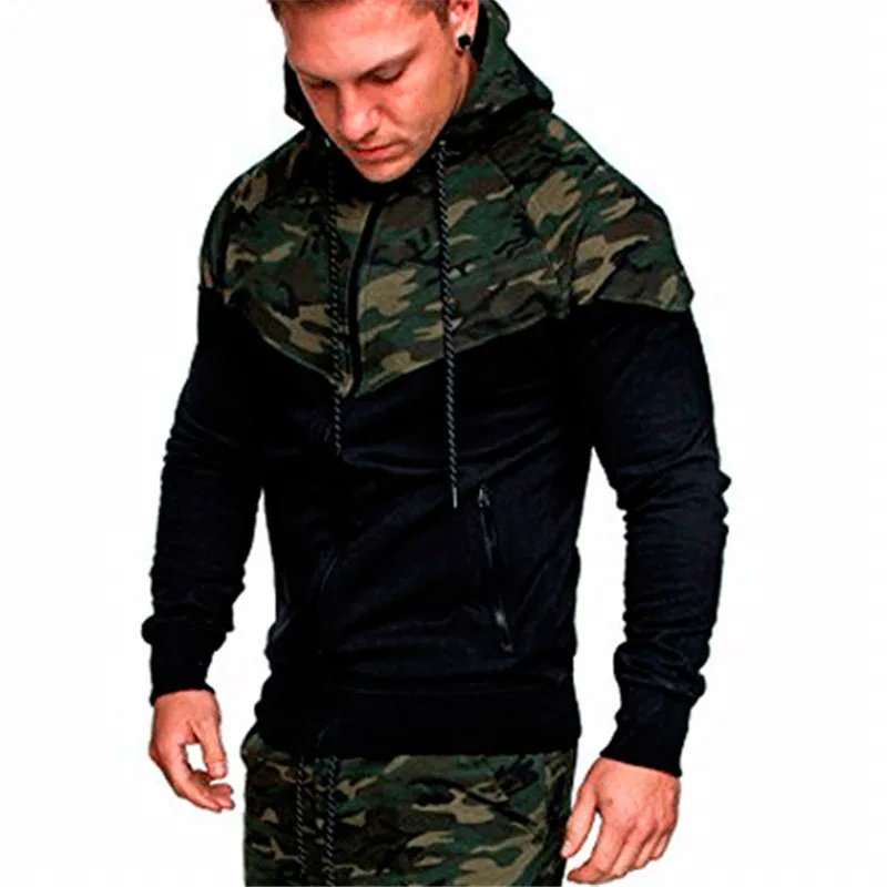 

Camouflage Jackets Jacket Men Zipper Hoodie Sweatshirt Army Green Outerwear Tracksuits Trousers Hoody Mens Streetwear XXXL