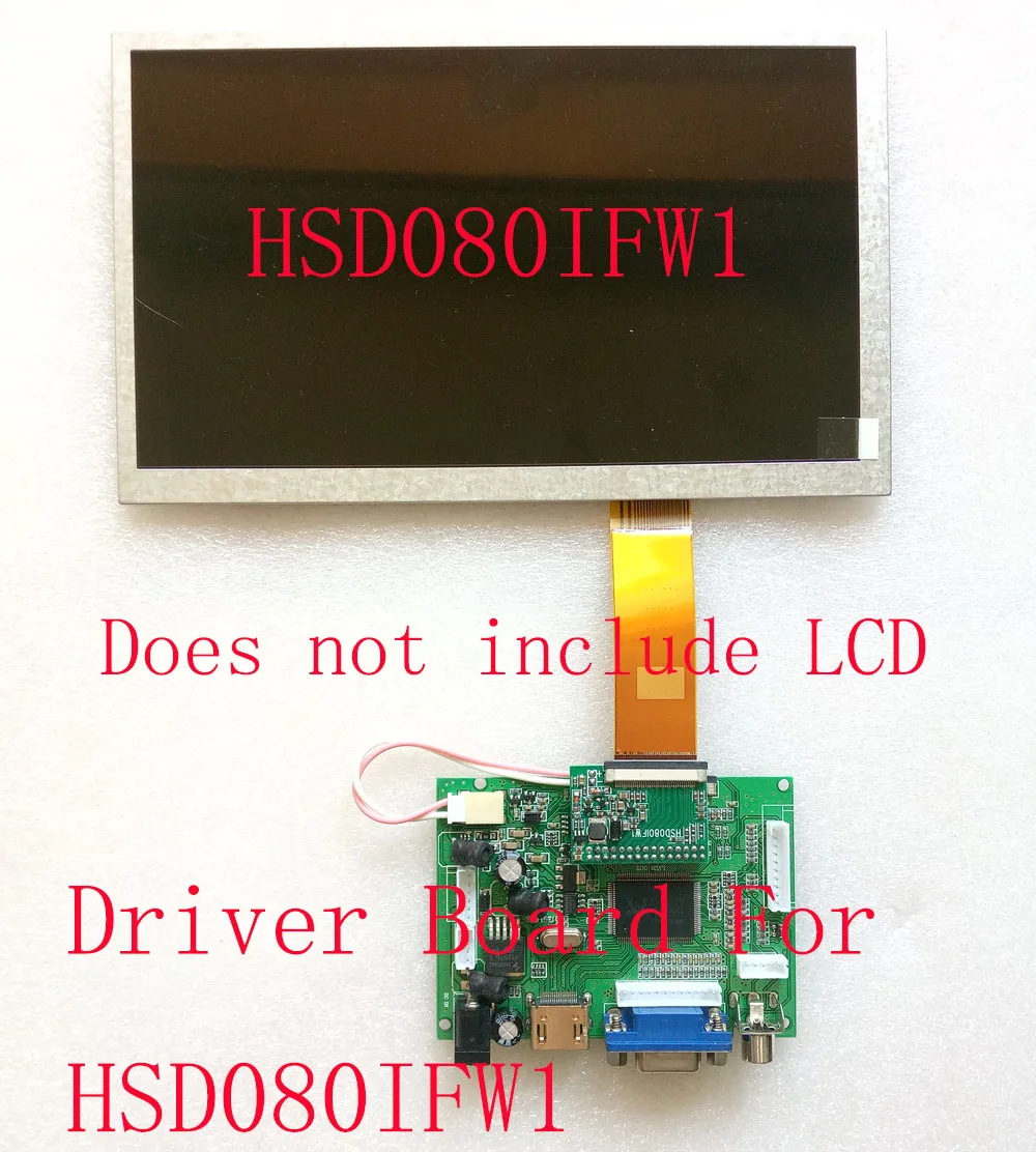 CARPC 7 &quot8&quot LCD высокой яркости HSD070IFW1 HSD080IFW1 выделенная плата драйвера HSD090IFW1