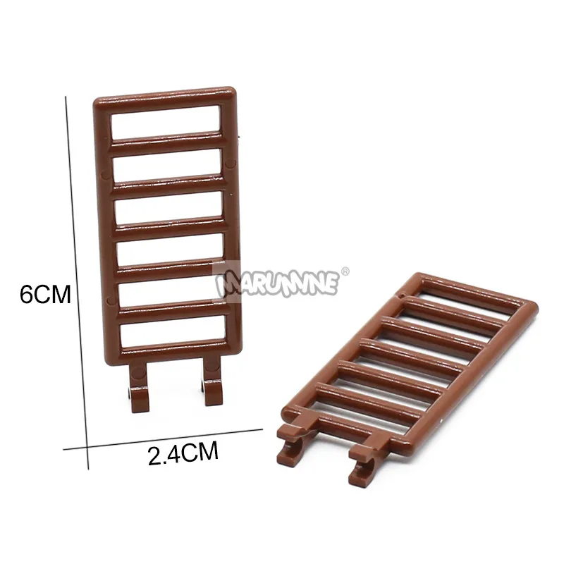 Marumine Moc бар 7x3 с двумя зажимами кирпичи 30 шт. совместим с 6020 строительные блоки собирает частицы