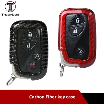 

T-carbon Car Styling Smart Remote Carbon Fiber Key Shell 3 4 Buttons Cover Case for Lexus RX LX GX ES250 RX270 Car Accessories