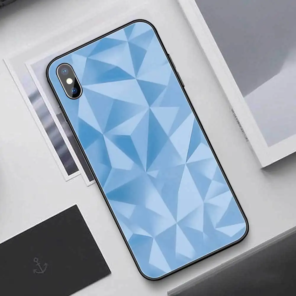 Для iPhone X XS MAX XR 8 8 Plus 7 7 Plus 6 6S 6S Plus Алмазный закаленное стекло бизнес Бампер Защитный ковер