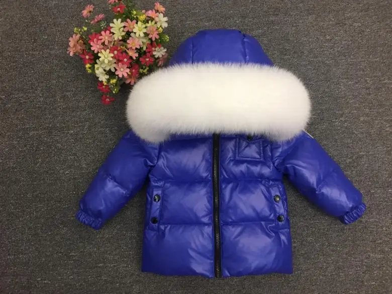 Детские комплекты зимней пуховой одежды детские лыжные куртки и верхняя одежда для мальчиков и девочек, От 1 до 12 лет, верхняя одежда детский зимний комбинезон