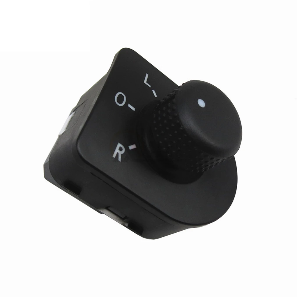 Exterior Mirror Switch Side Mirror Knob Replacement For Bora   Golf MK4 1J1959565A Black