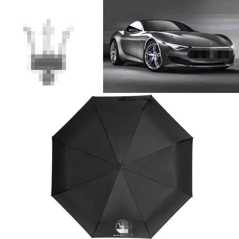 

Car logo for Maserati umbrella automatic folding umbrella business gentleman open automatic umbrella car high-end umbrella