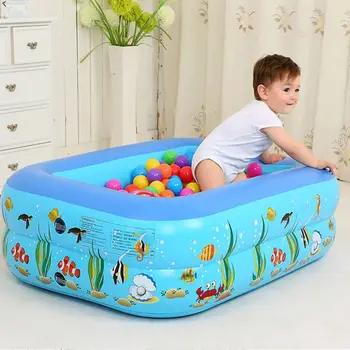

Summer Inflatable Swimming Pool Outdoor Backyard Inflated Bathtub Garden Foldable Kids Baby Bathing Tub