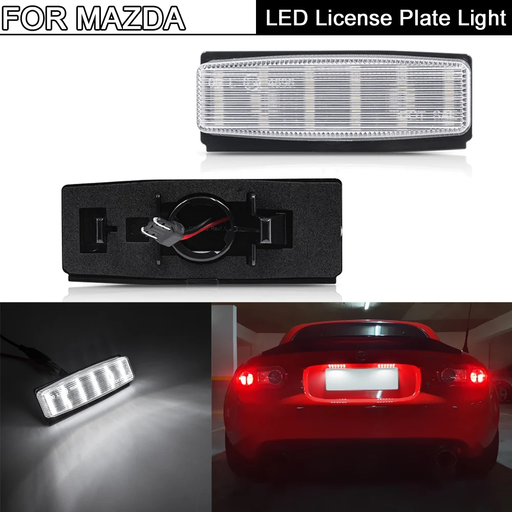 Luci Targa A Led Per Mazda Mx-5 Miata 2006-2015 Per Fiat 124 Spider Abarth 2017-Up Bianco Led Targa Posteriore Auto