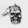 Vintage Charm Terminator Skull Head Keychain Men Women Fashion Pendant keyring Jewelry Car Key Accessories ► Photo 2/6