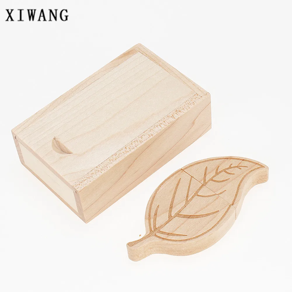 XIWANG карта памяти из натурального дерева, листьев бамбука, u-диск+ Флешка 2,0, 4G, 8 ГБ, 16 ГБ, 32 ГБ, 64 ГБ, USB карта памяти, ручка, подарок на свадьбу