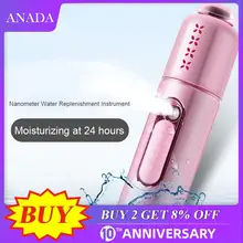 Portable Humidifier Face Spray Mist Hand-Held Water Machine Cute Beauty Filter Nano Lonic Mist Pore Cleansing MoistuTool USB